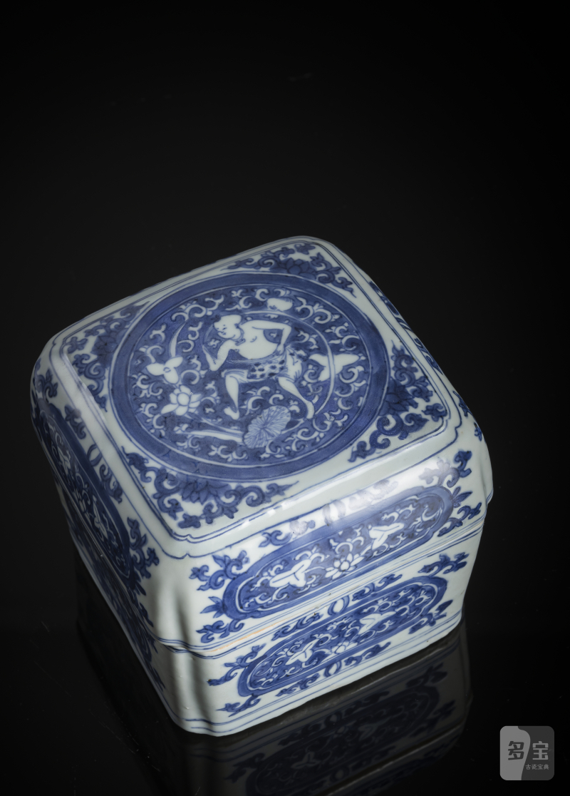 A fine porcelain box and cover decorated in underglaze blue for the Japanese market - 图4